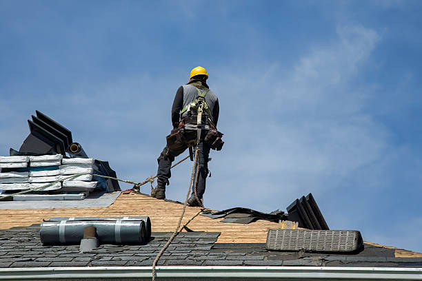 Professional Roof Installation technician working in Niagara, ND